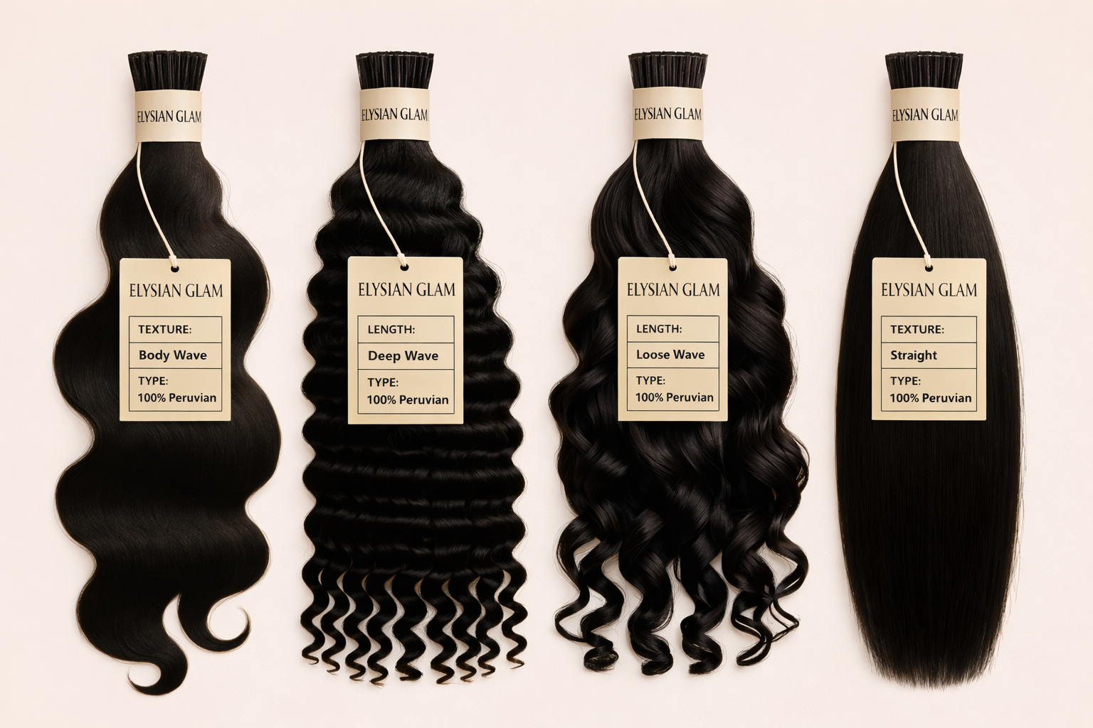 Elysian Precision™ I-Link Microlinks: I-Tip · Beaded Application · No Heat · Ideal for Fine Hair