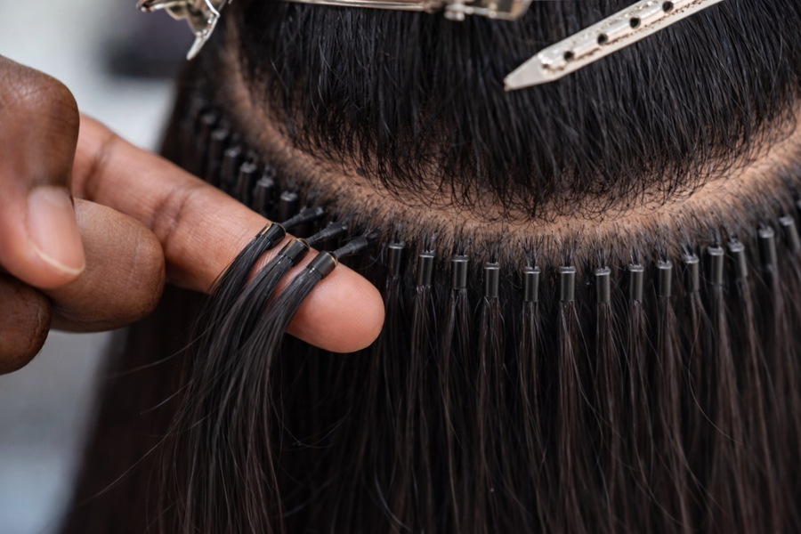 Elysian Precision I-Link Microlinks: I-Tip · Beaded Application · No Heat · Ideal for Fine Hair