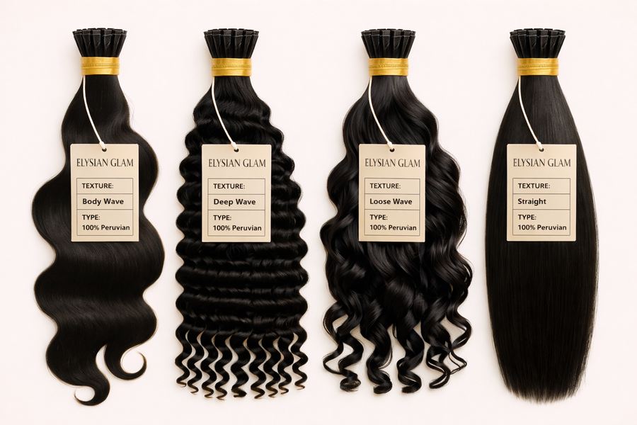 Elysian Precision K-Fusion Microlinks: K-Tip (Keratin Fusion) Microlinks · Heat-Applied · Best for Thick Hair