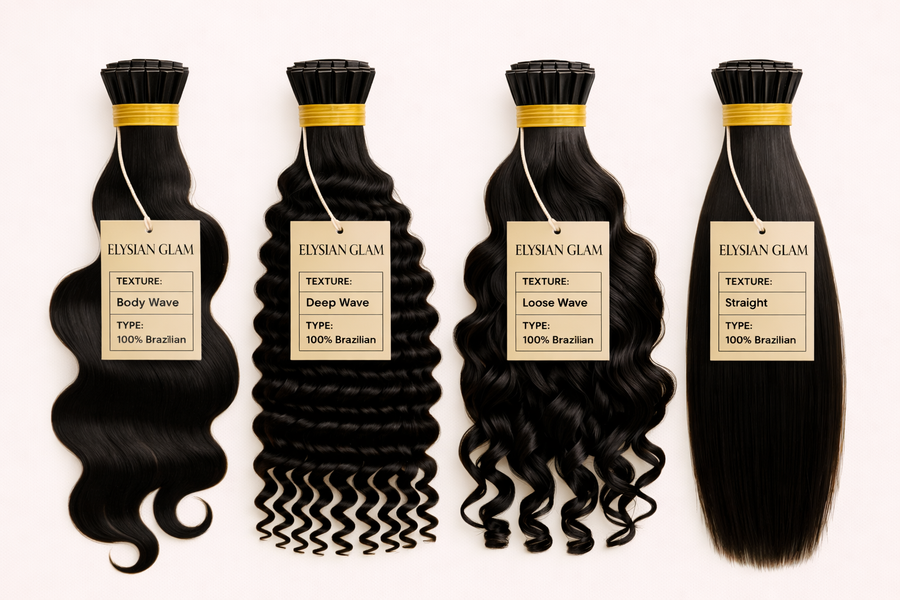 Elysian Precision K-Fusion Microlinks: K-Tip (Keratin Fusion) Microlinks · Heat-Applied · Best for Thick Hair